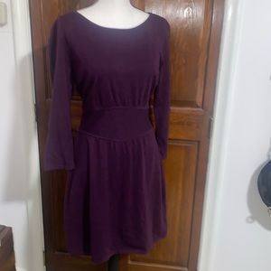 Plum sweater dress